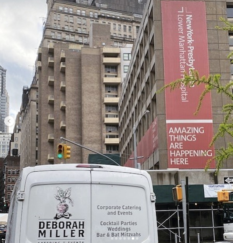 Deborah Miller delivery van with catered meals