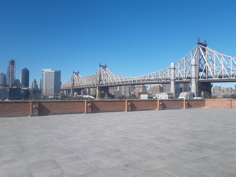 View of the Queensboro Bridge from Bordone LIC in Queens, New York City.
