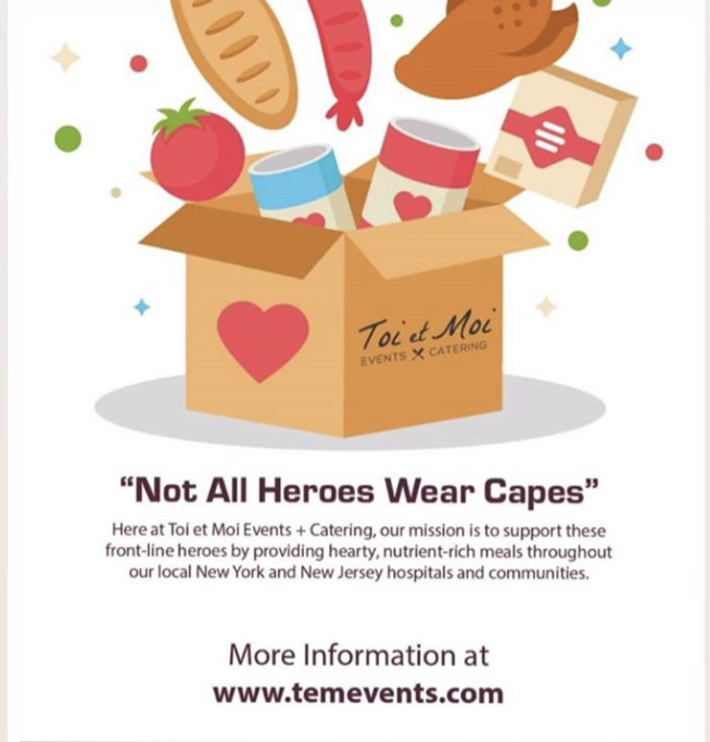 Not all heroes wear capes. Toi et Moi Events support frontline heroes.