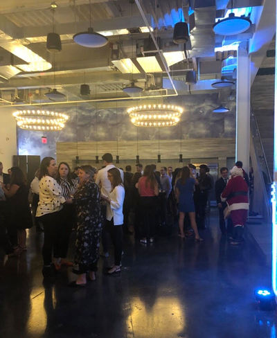 Guests at Mezzanine event space in New York City.