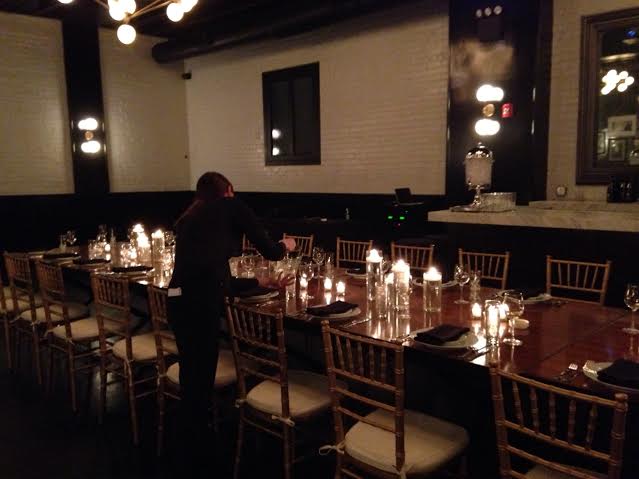 tapuz, inc. staffing services waitstaff setting a table at a brooklyn nyc venue